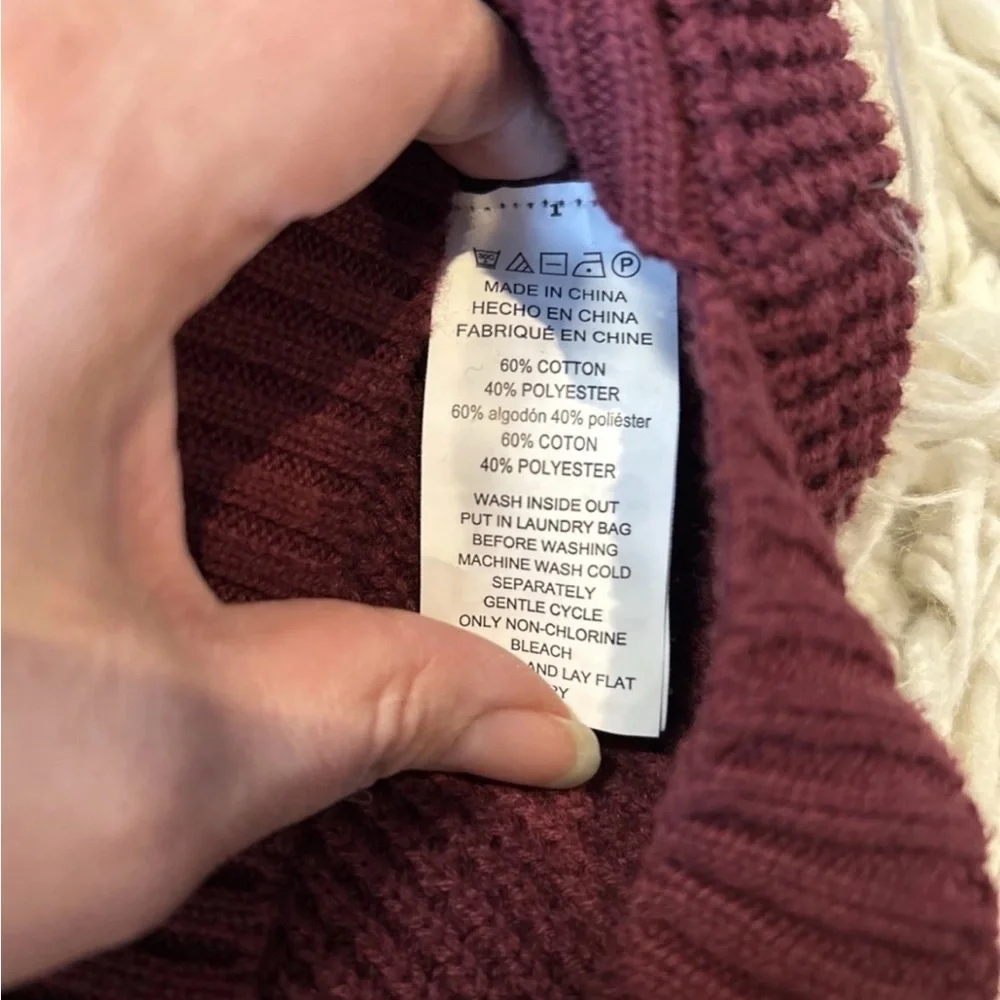 Michael Kors Burgundy size large Turtleneck Sweater